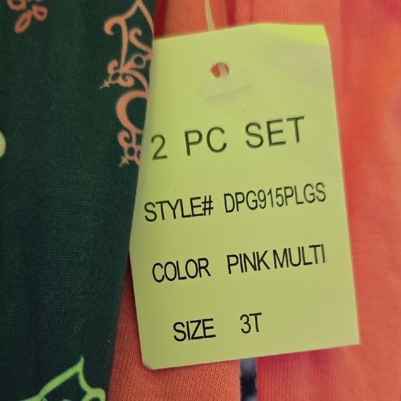 Disney Princess Pink Top and Navy Heart Leggings - Picture 3 of 4